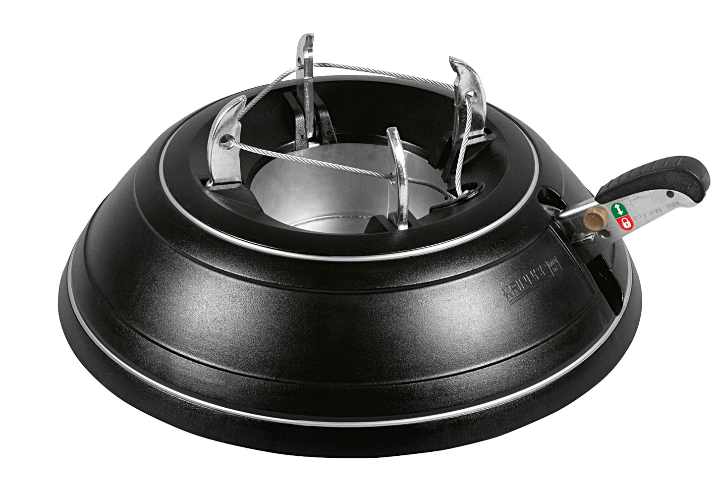 Christbaumständer Vario Classic outdoor Baumhöhe max 2,6m ø12cm Ø39cm 5,1kg schwarz