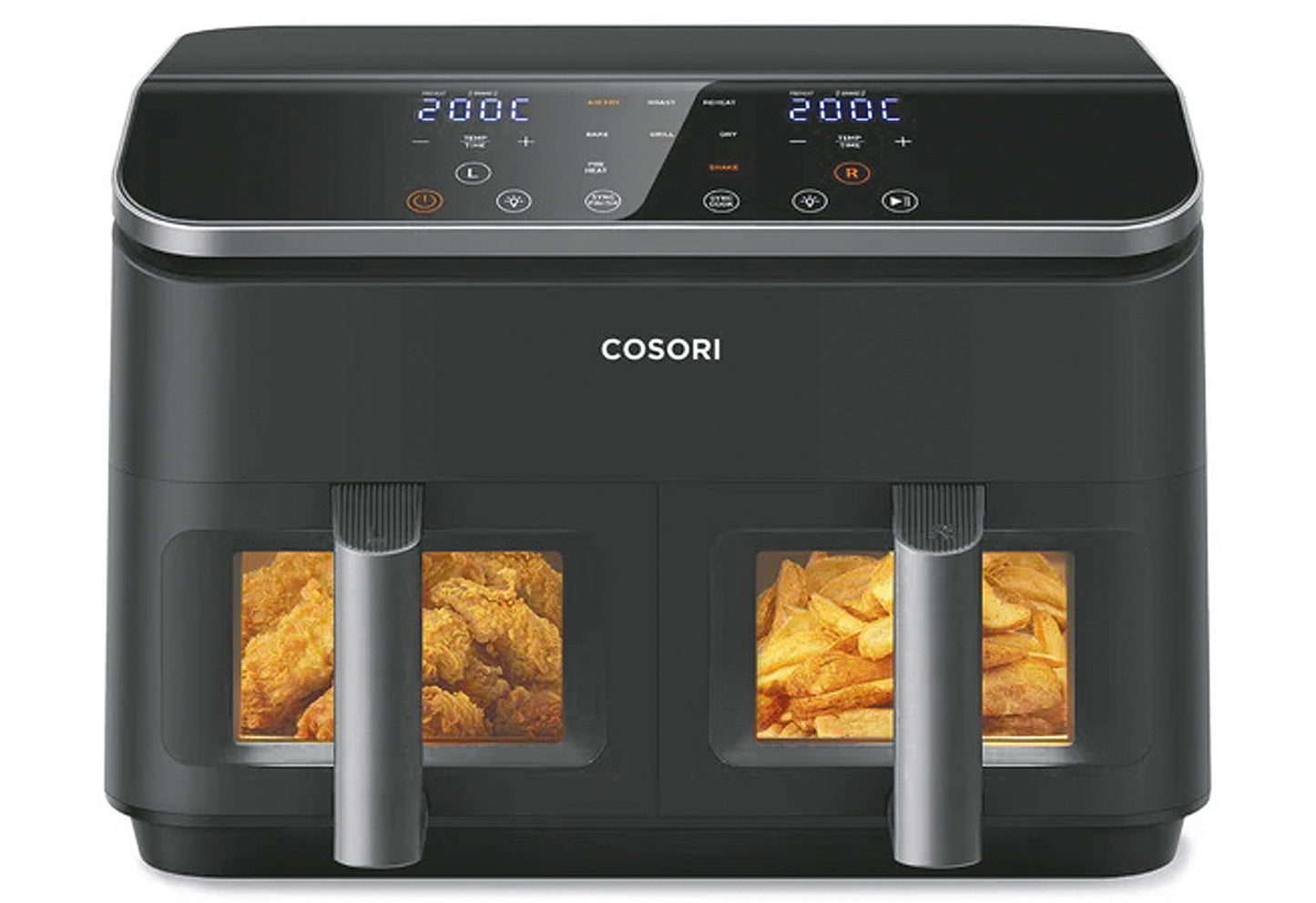 Heißluftfritteuse Dual Basket CAF-R901-AEU 8,5l schwarz