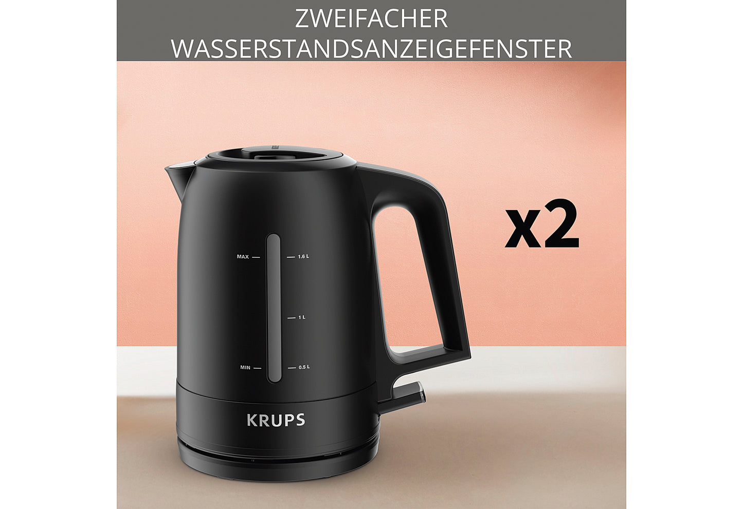 Wasserkocher BW 2448  2200 W schwarz