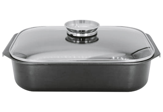 Aromabräter mit Glasdeckel Delta 34,5x24x9cm 5,5l