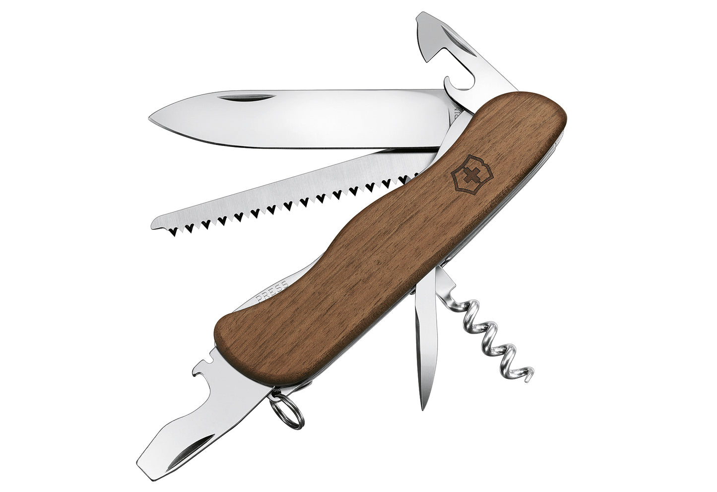Taschenmesser Forester Wood 111mm Nußbaumholz Blister