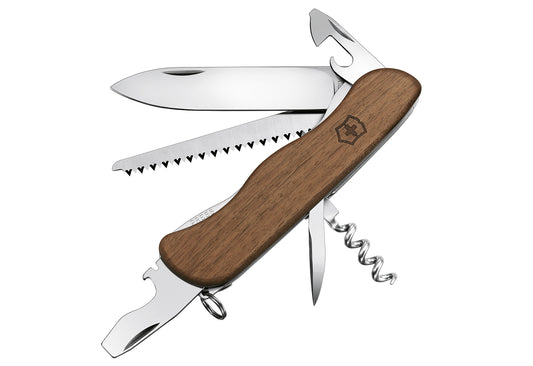 Taschenmesser Forester Wood 111mm Nußbaumholz Blister