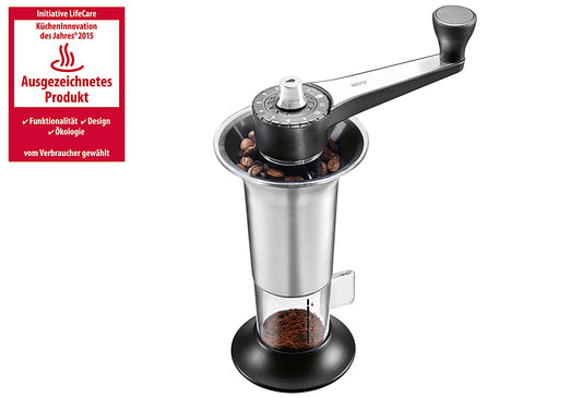 Kaffeemühle Lorenzo Edelstahl/Kunststoff