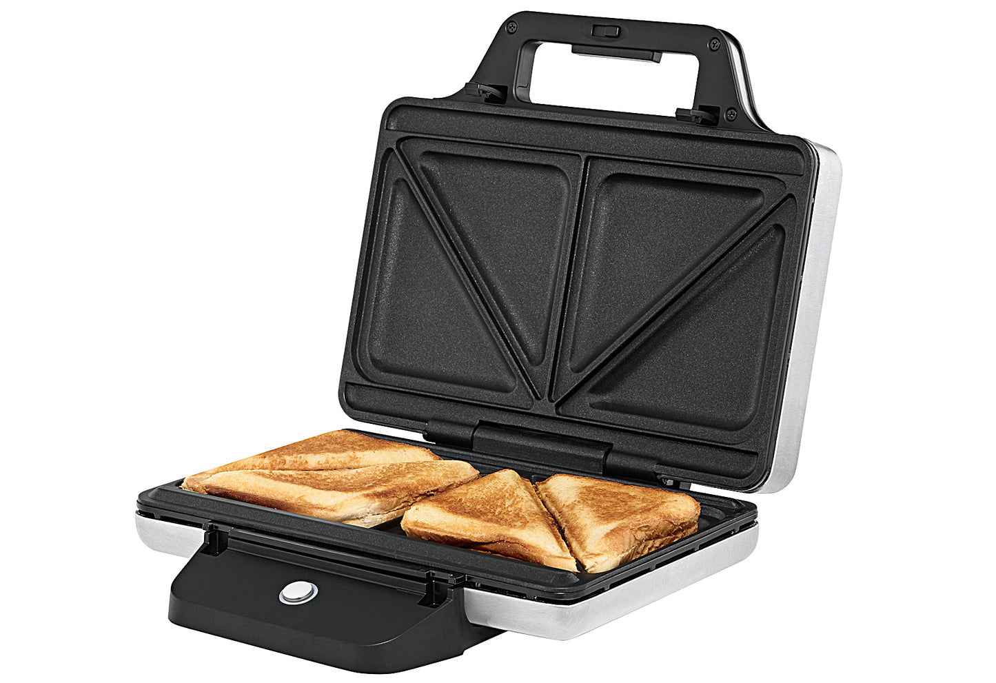 Sandwichmaker Lono Platz für 2 Sandwiches 800 Watt Cromargan matt
