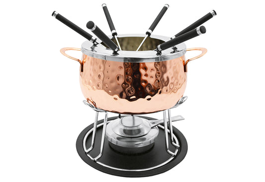 Fondueset Kupfer 6 Personen 11teilig