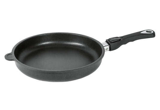 Bratpfanne Induction Ø28cm schwarz, abnehmbarer Stiel