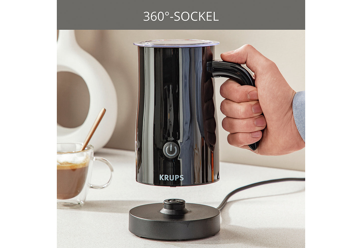 Milchaufschäumer XL 1008 500W schwarz