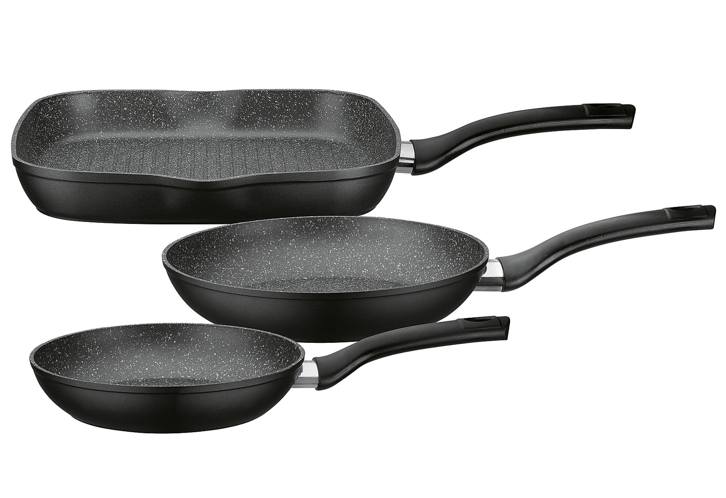 Pfannen-Set Gourmet Granit 3teilig