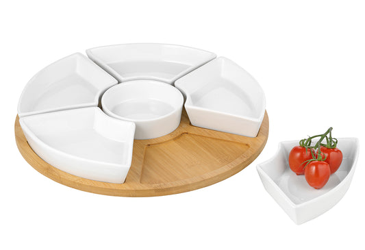 Servierteller drehbar Susan Ø34,5cm 7teilig