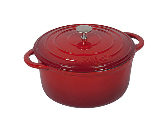 Bräter Calido 4l 11,5cm Ø24cm rot/beige