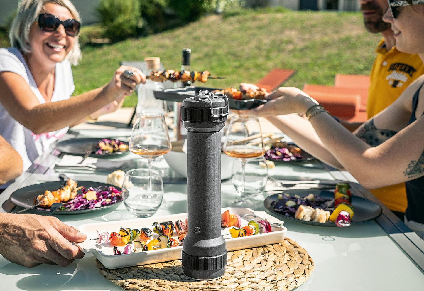 BBQ Pfeffermühle mit Licht 30cm graphit