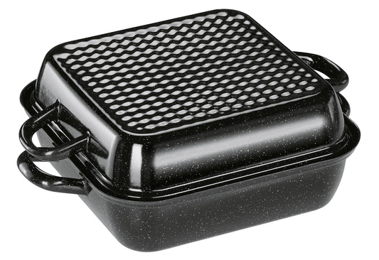 Bratrohrpfanne mit Deckel 26/26 Profi