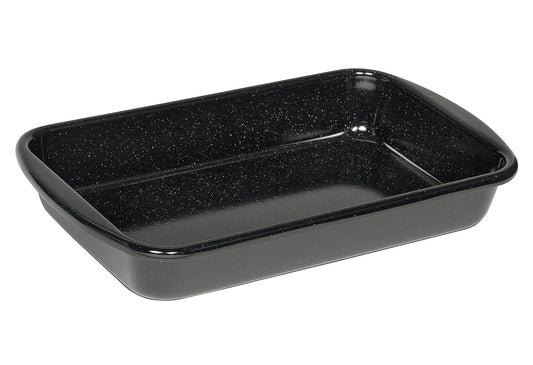 Vierkantpfanne Profi 33x42x7cm schwarz emailliert