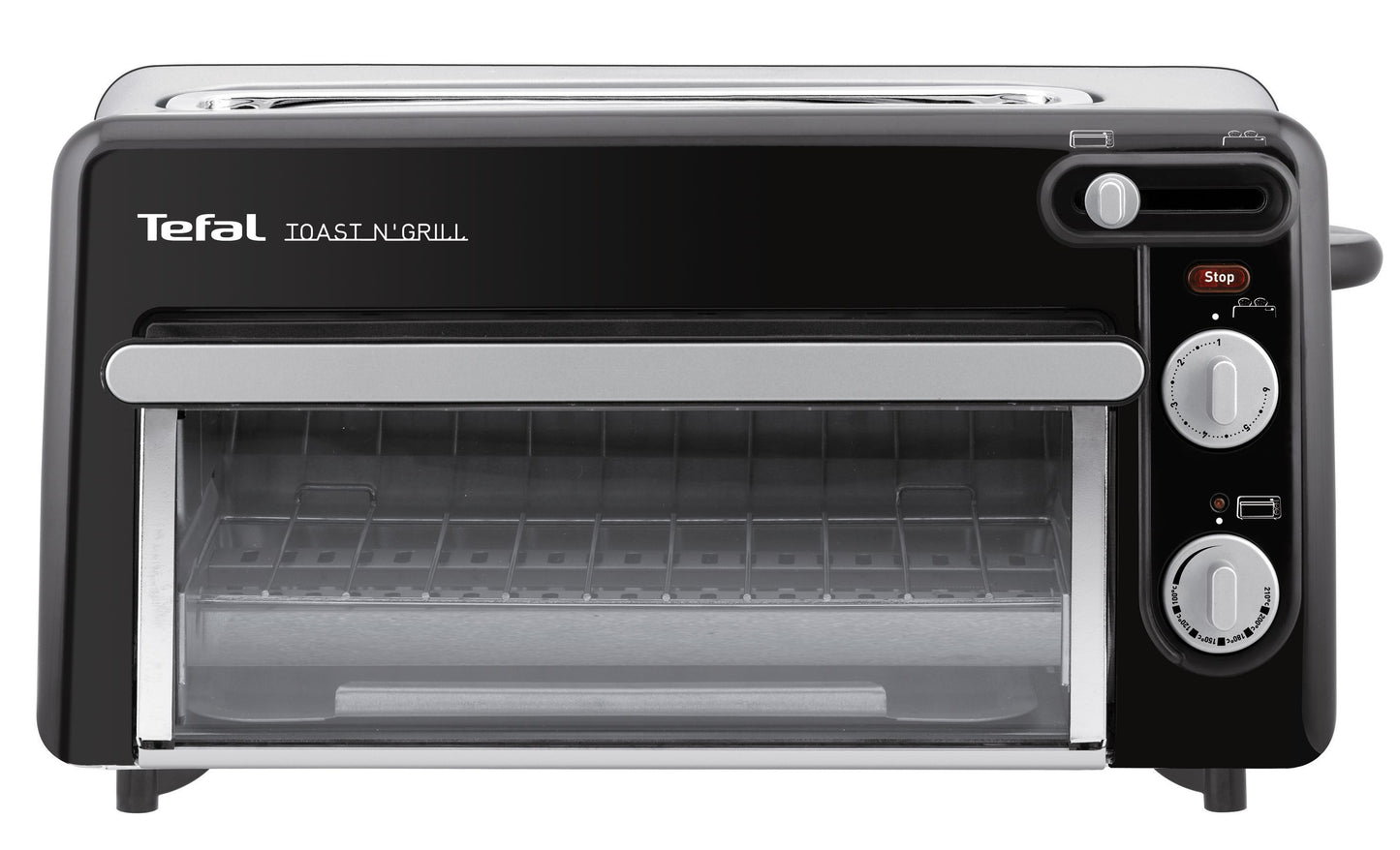 TL6008 2in1 Toaster und Miniofen  1300W schwarz/Alu matt