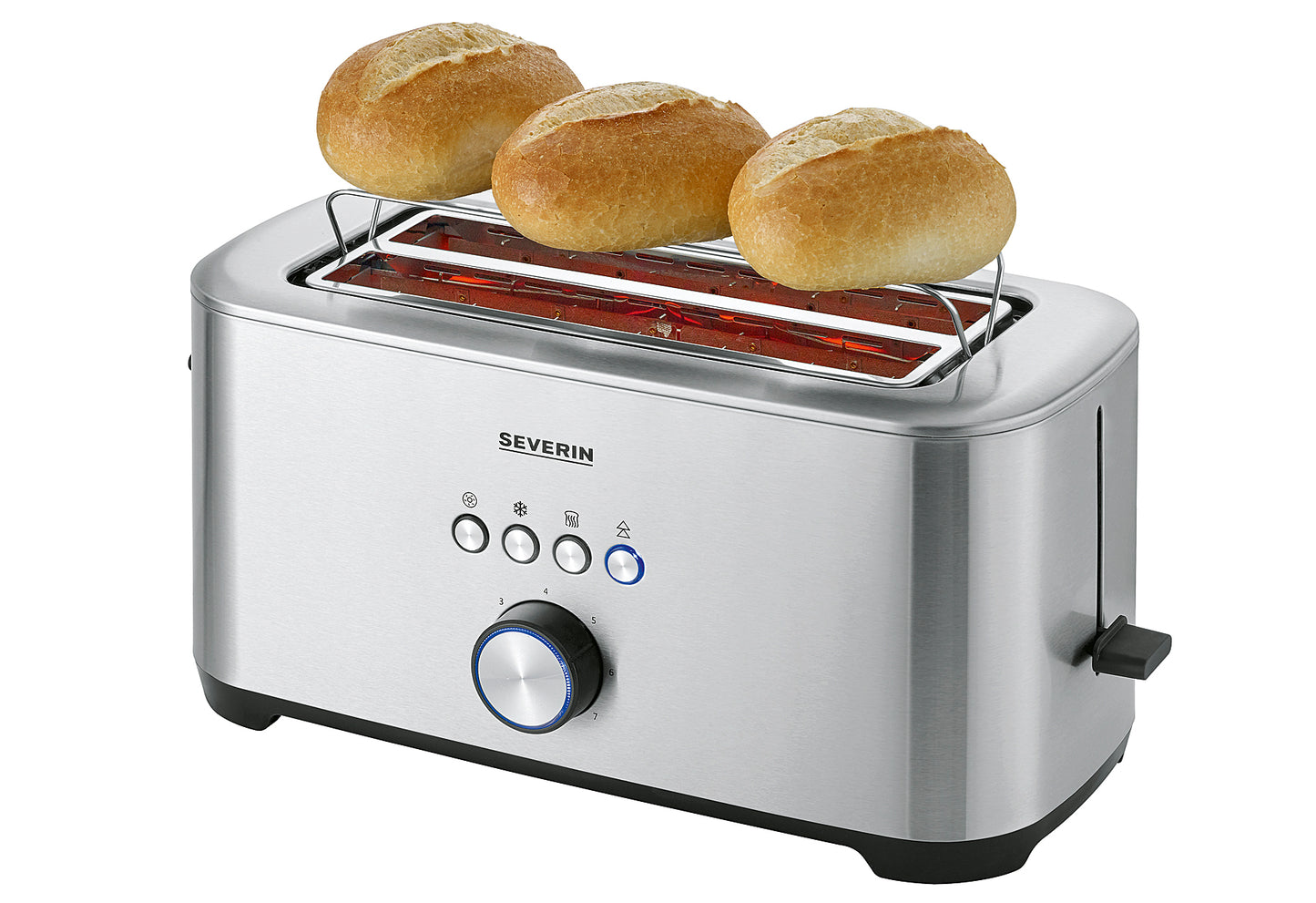 AT 2621 Toaster Langschlitz 4-Scheiben m. Bagelfunktion