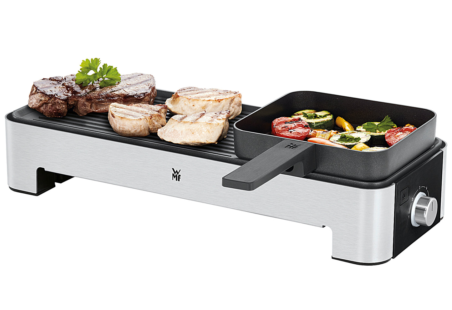 Tischgrill Küchenminis 1000 Watt Cromargan matt