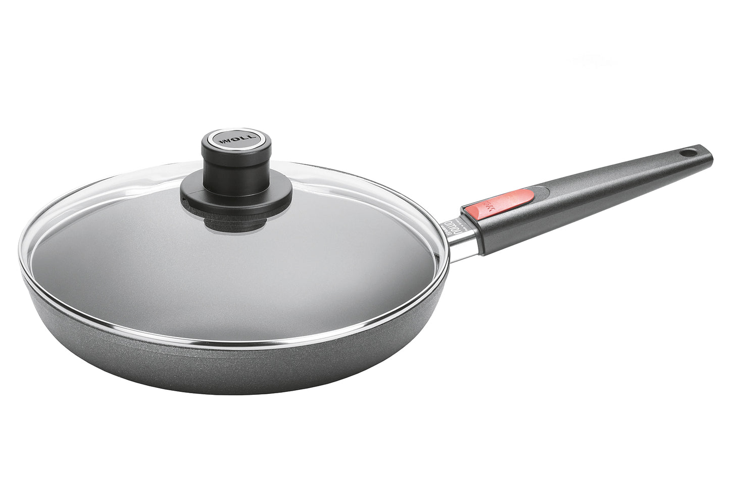 Bratpfanne Nowo Titanium Induktion Ø26cm flach mit Deckel
