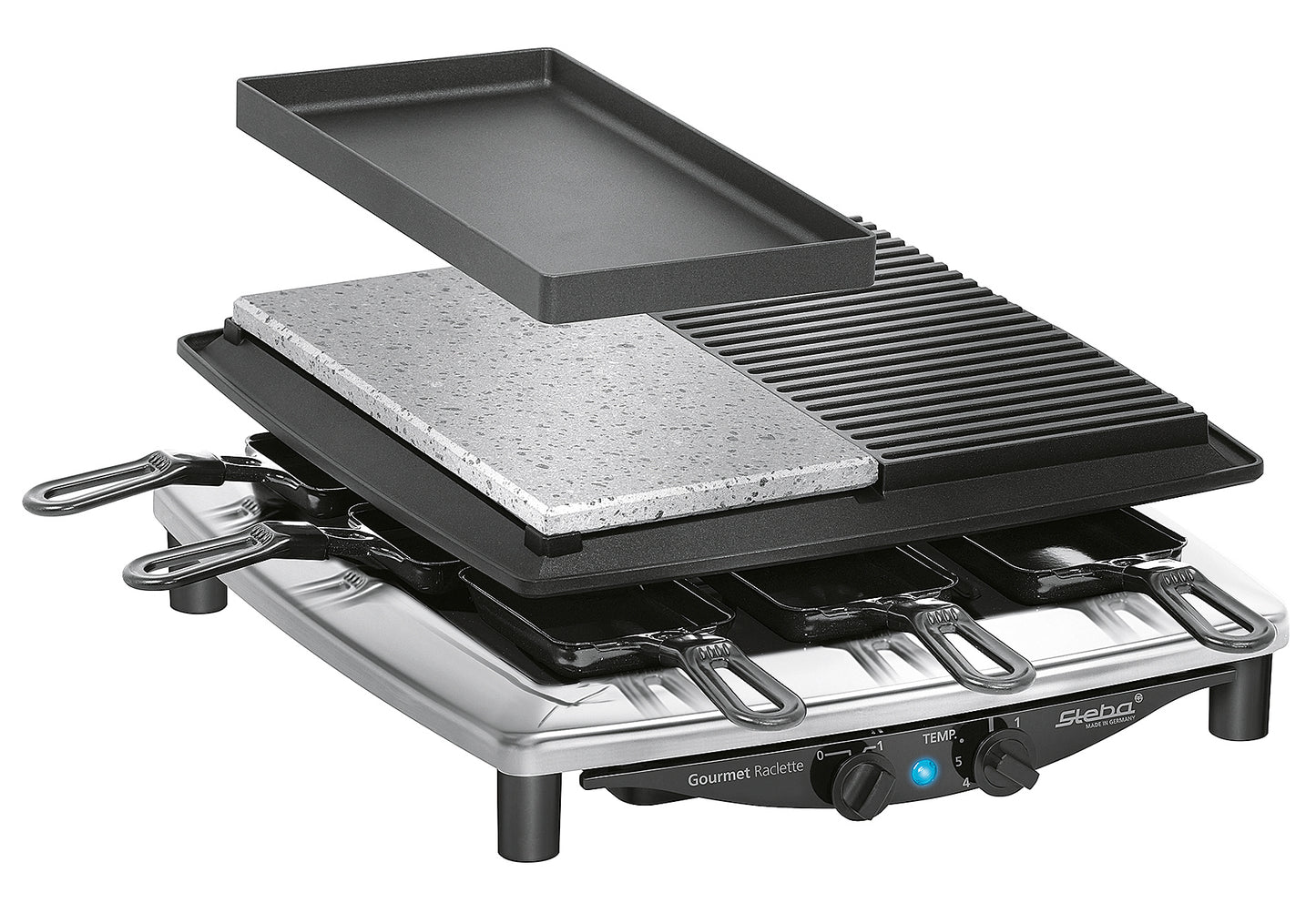 Raclette RC 4 plus deluxe chrom
