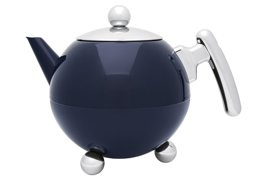 Teekanne Bella Ronde 1,2l Edelstahl Oxford blau