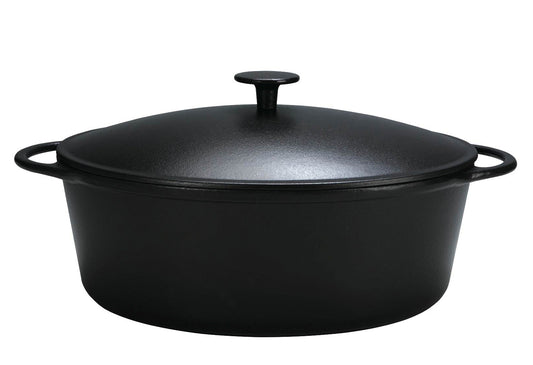 Gänsebräter Rustika 7,5 l Ø34cm schwarz matt