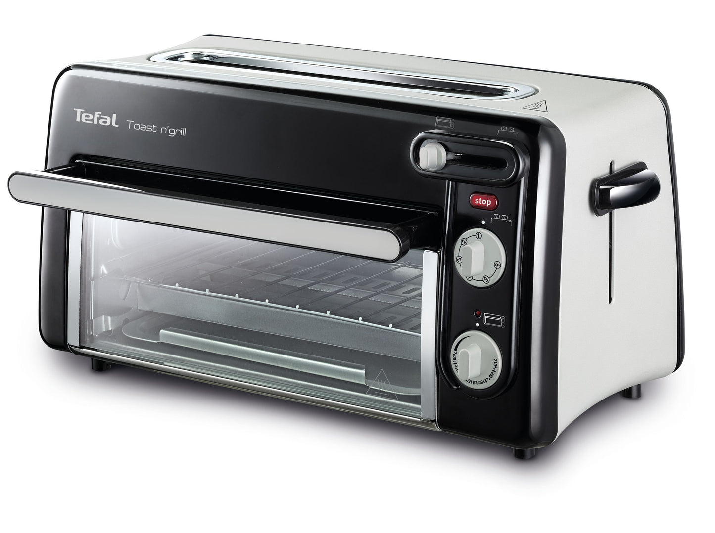 TL6008 2in1 Toaster und Miniofen  1300W schwarz/Alu matt