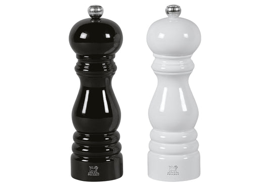 Pfeffer- und Salzmühlenset Paris Duo schwarz/weiß 18cm