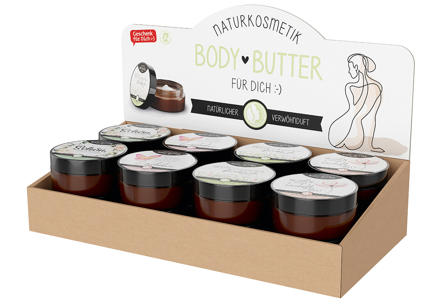 Display Bodybutter Lovely 150ml 8 Stück