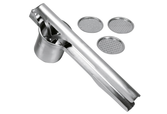 Kartoffel-/Spätzlepresse TriStar mit 3 Scheiben 35x9x13,4cm