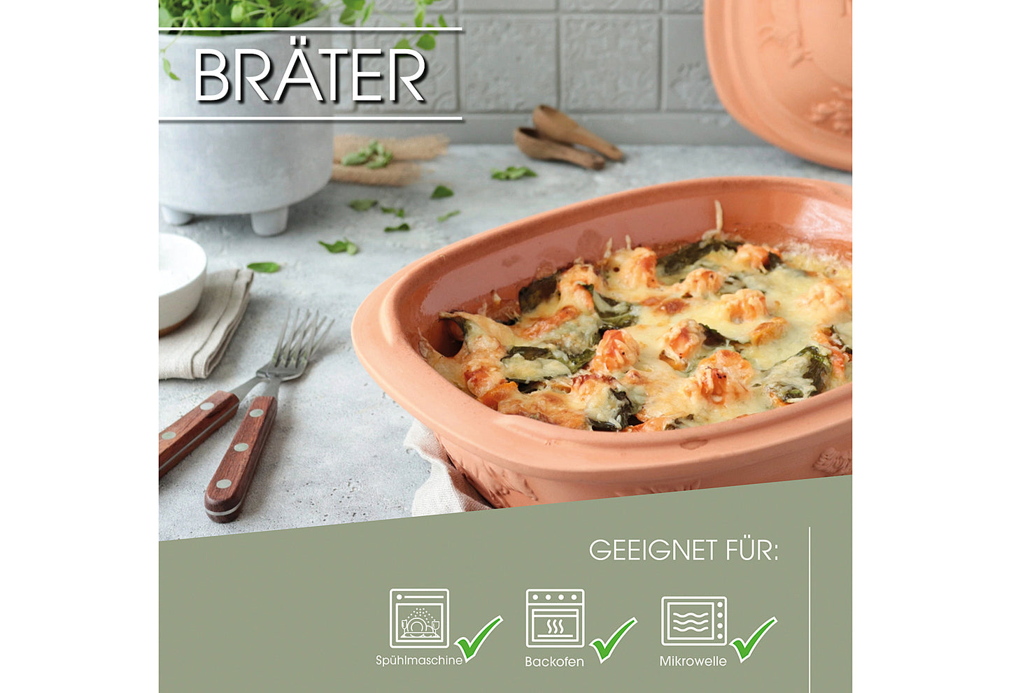 Bräter Rustico bis zu 6 Personen terracotta
