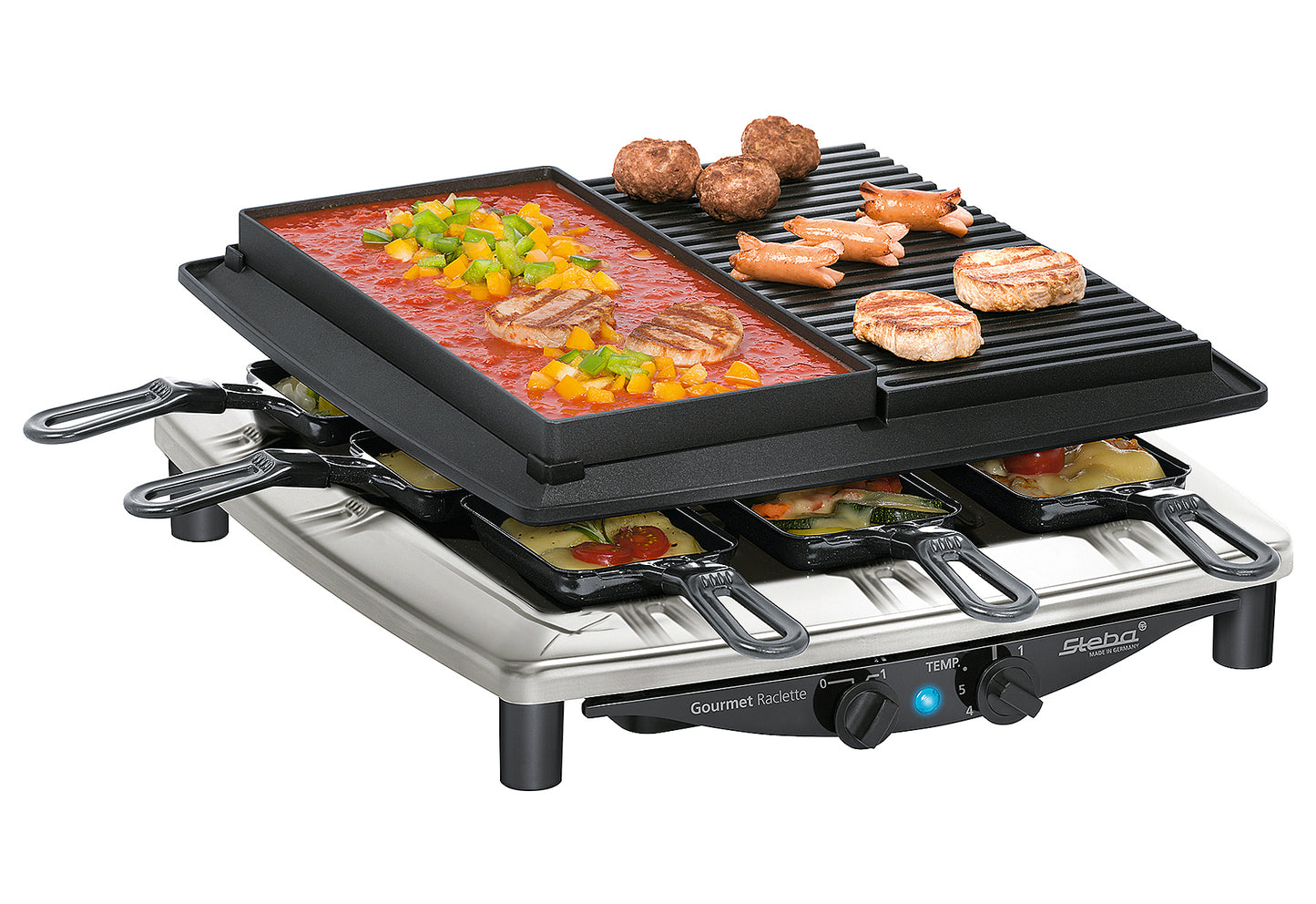 Raclette RC 4 plus deluxe chrom