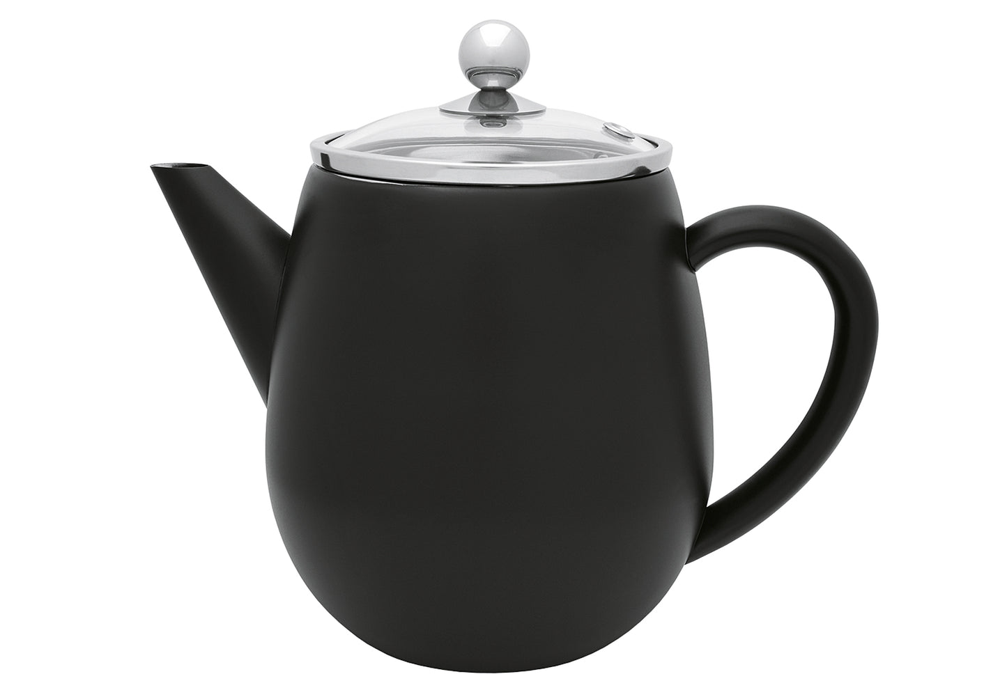 Teekanne Duet Eva 1,1l matt schwarz