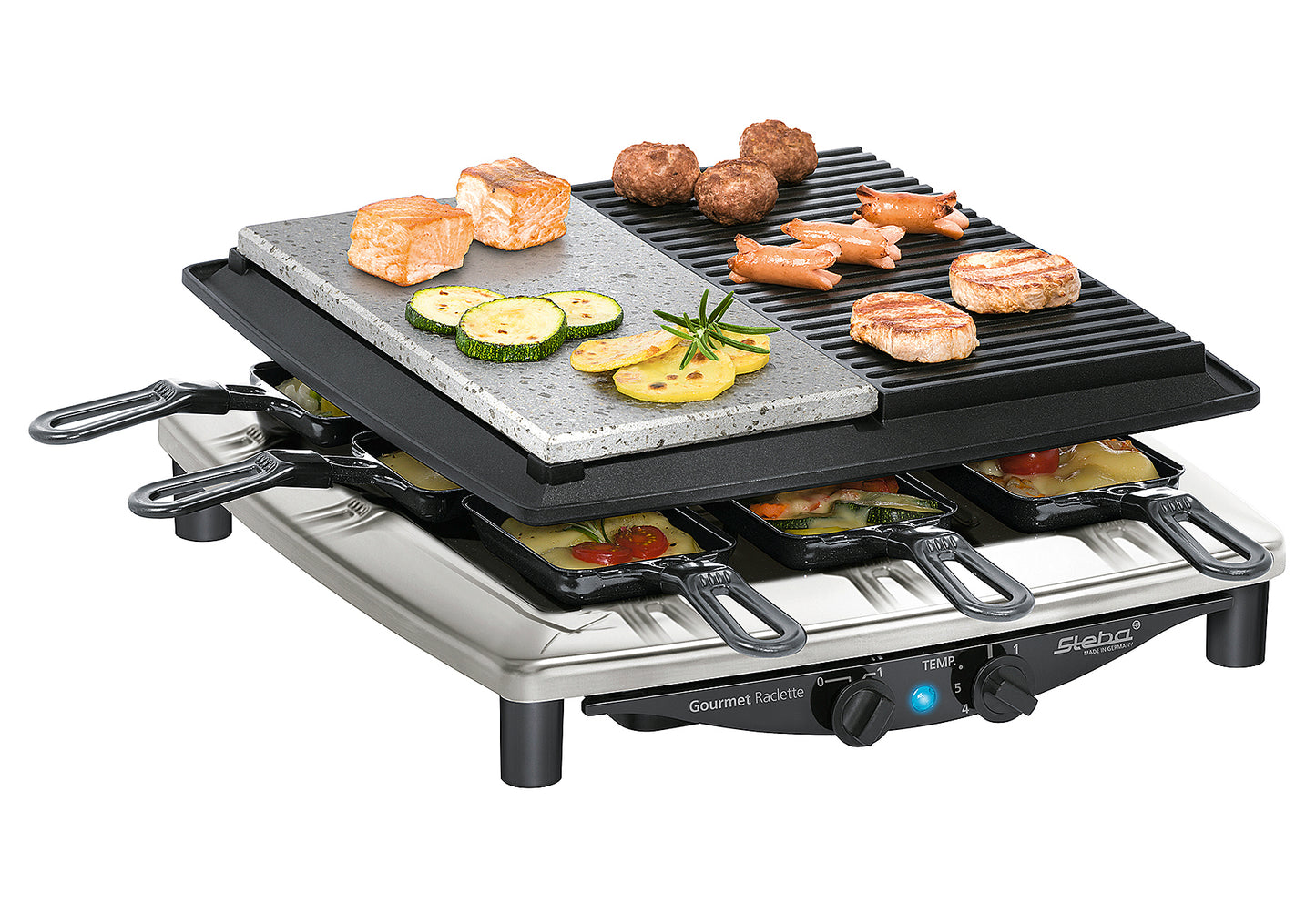 Raclette RC 4 plus deluxe chrom