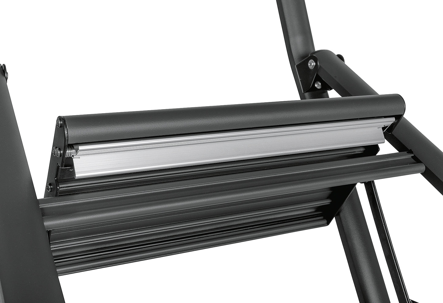 Alu-Klapptrittleiter Compact 2-stufig 45,5x91,5x6cm schwarz