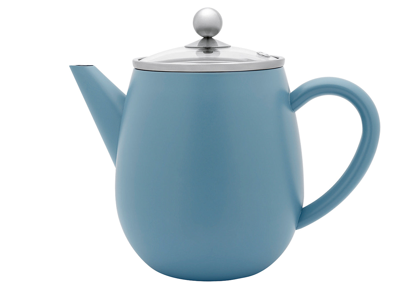 Teekanne Duet Eva 1,1l matt eisblau