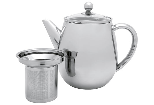 Teekanne Duet Eva 1,1l Edelstahl poliert