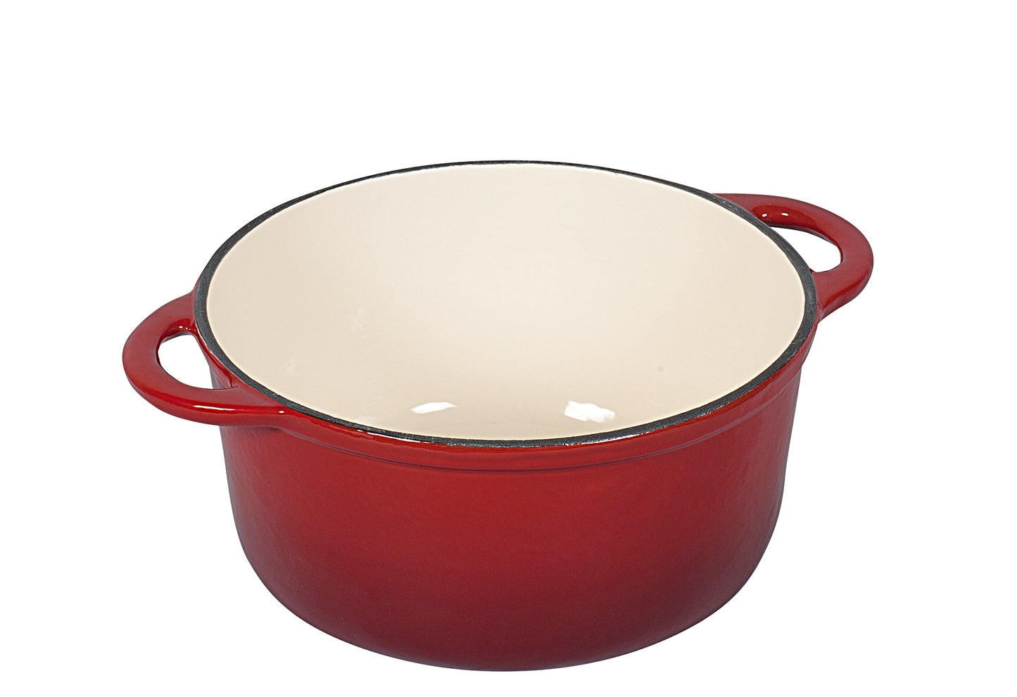 Bräter Calido 4l 11,5cm Ø24cm rot/beige