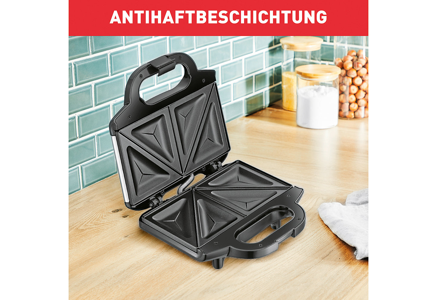 Sandwichmaker SM 1552 2 antihaftbeschichtete Toastplatten 700 Watt