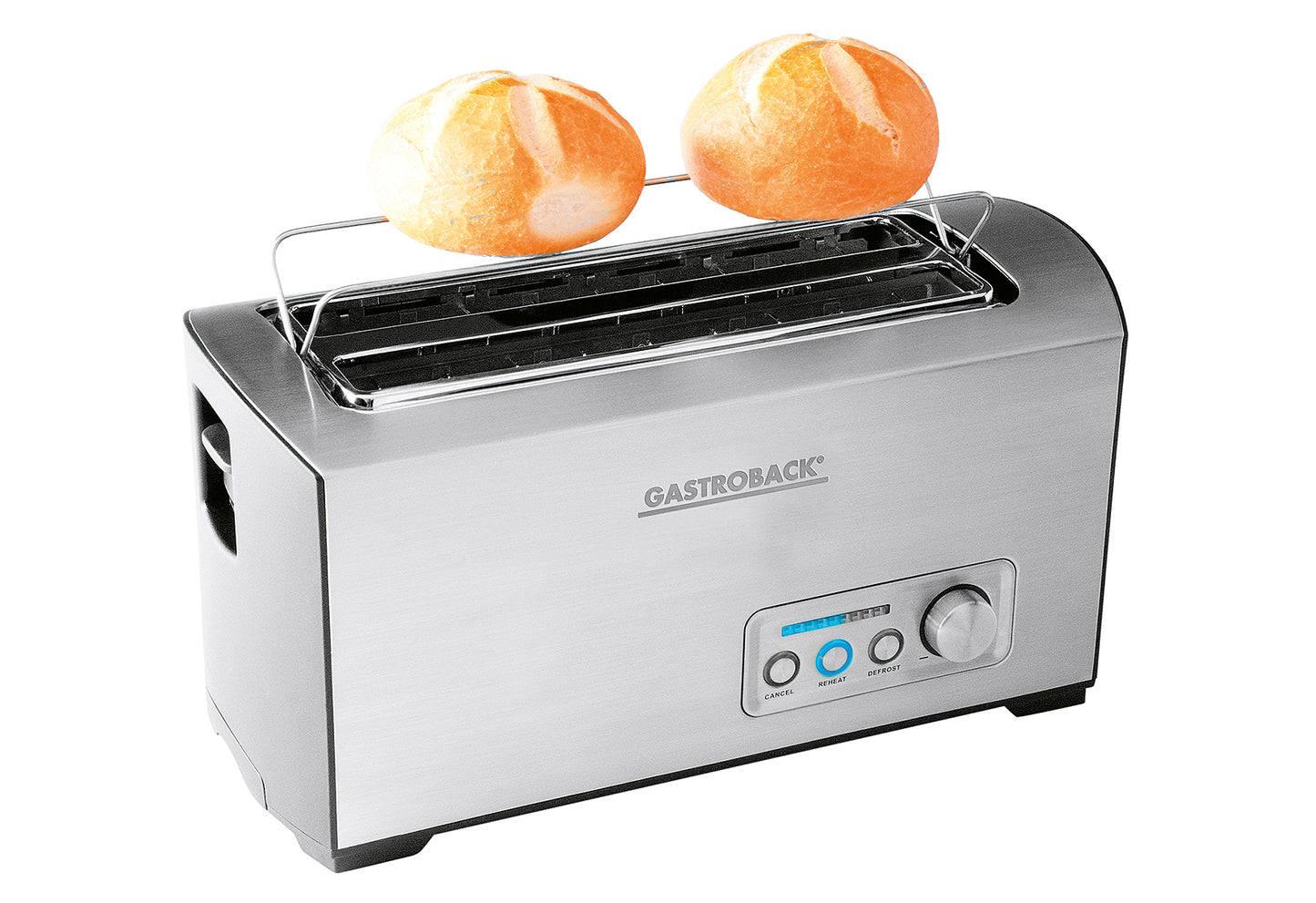 42398 4-Scheiben-Doppel-Langschlitz 1500 Watt Edelstahl