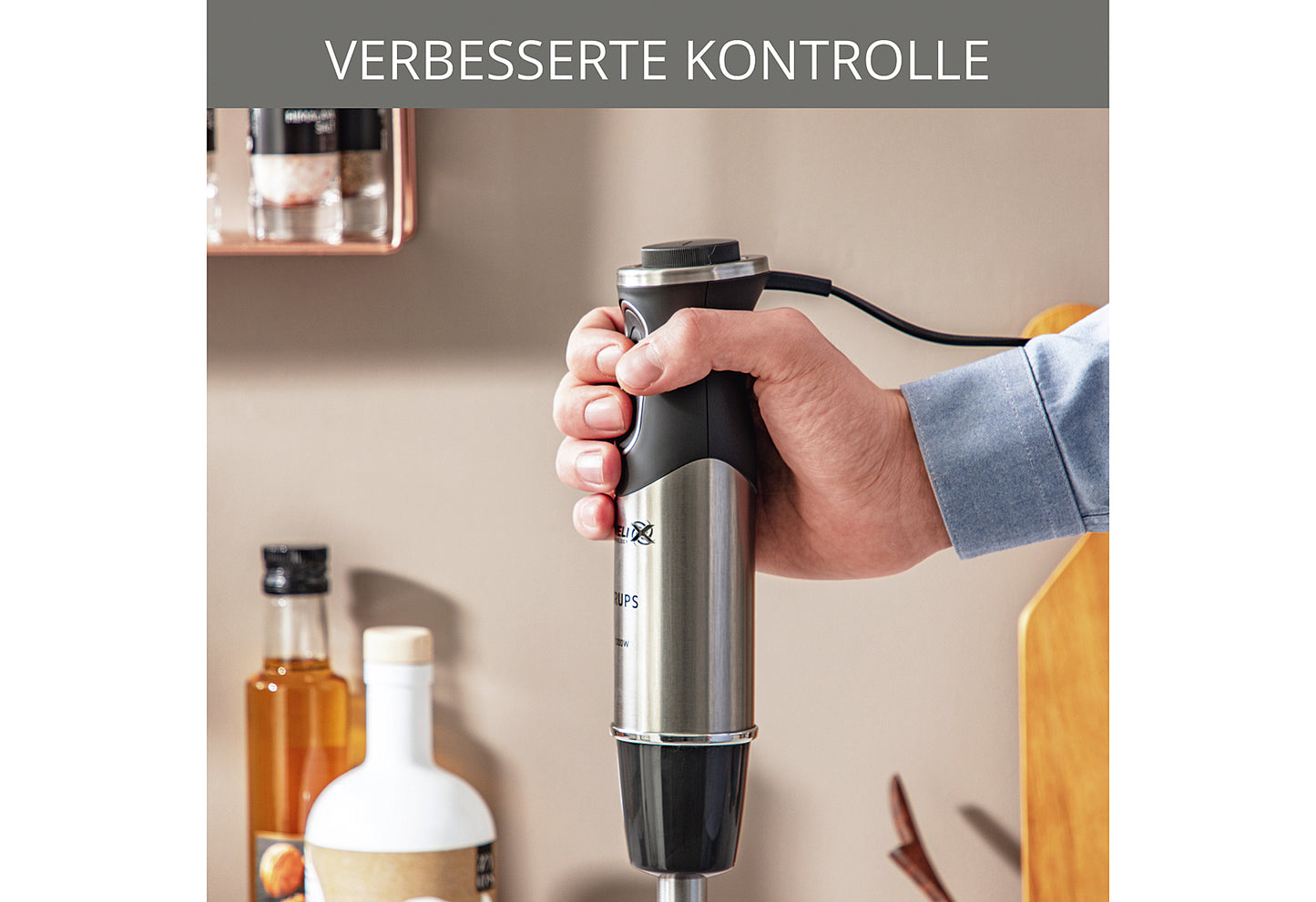 Stabmixer HZ6568 Edelstahl