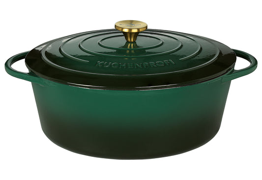 Bratentopf Provence oval 33cm racing green
