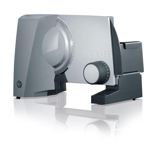 G55 Allesschneider grau mit 17cm Wellenschliffmesser