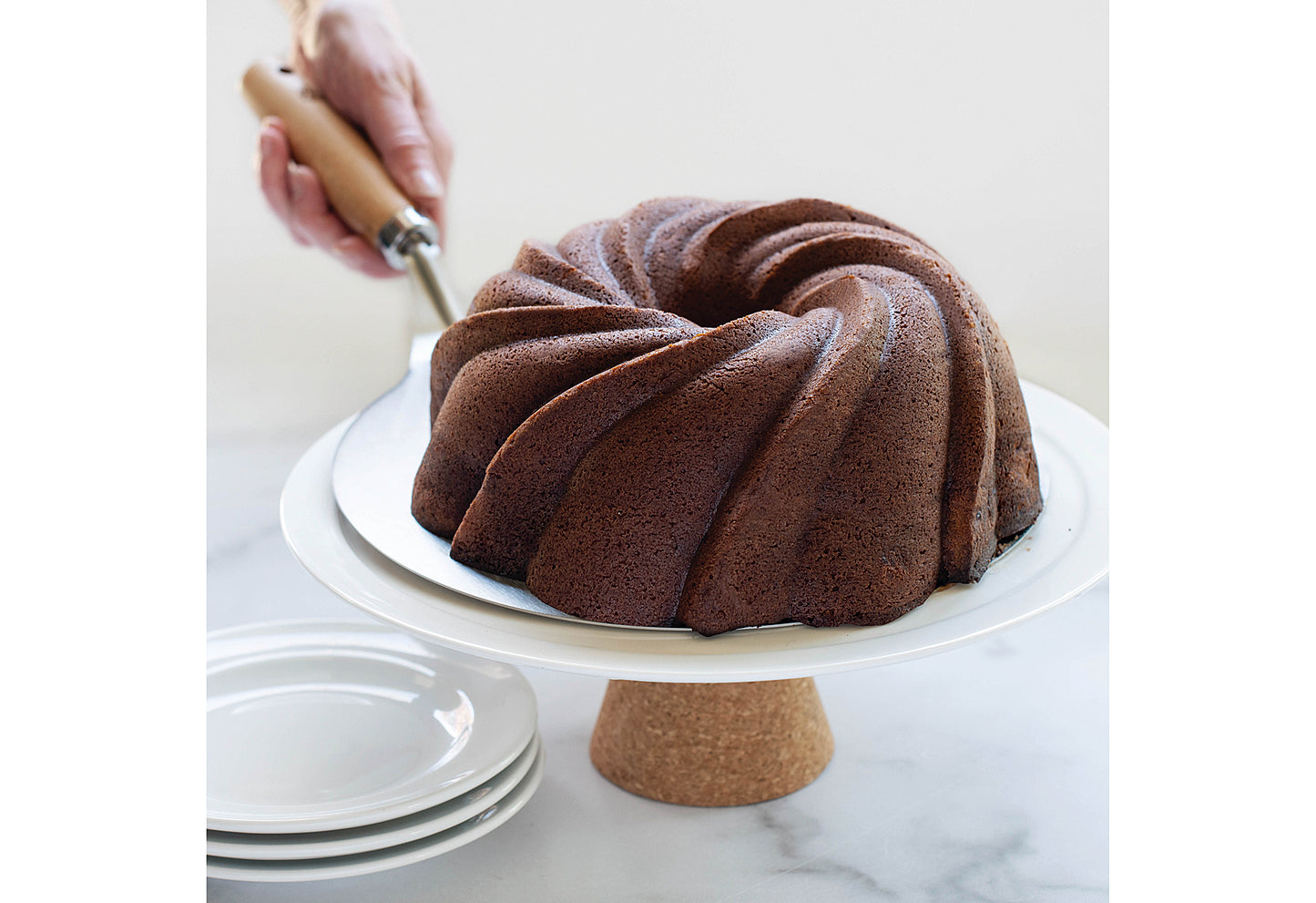 Gugelhupf Backform Ø24cm Swirl Bundt