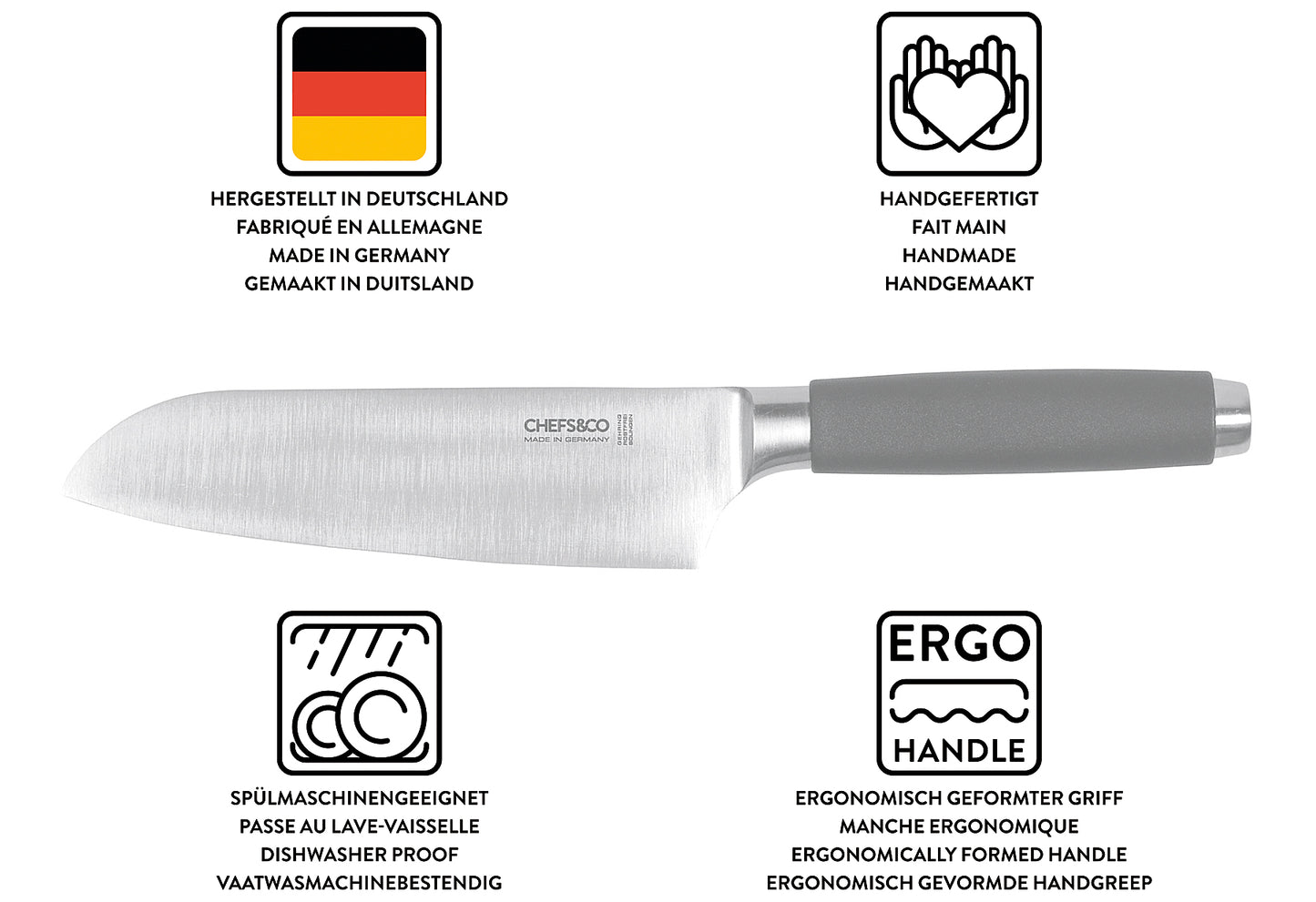 Santokumesser 18cm Profi Line