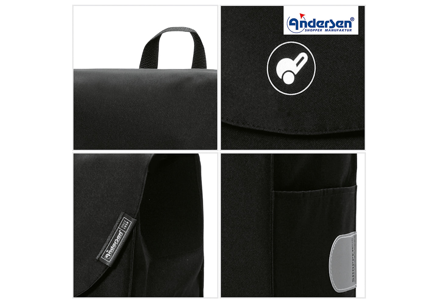 Einkaufsroller Scala Shopper Walker schwarz