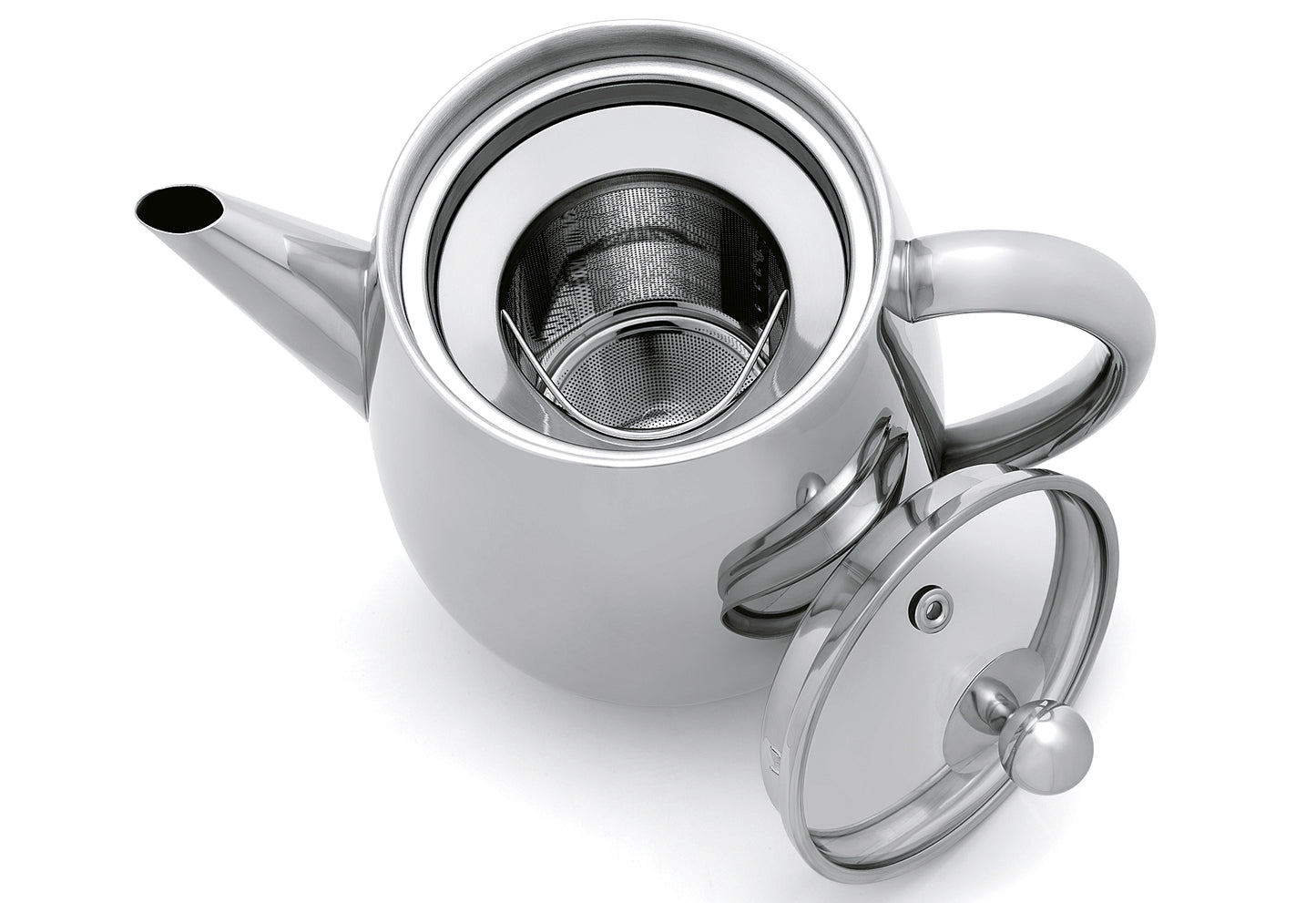 Teekanne Duet Eva 1,1l Edelstahl poliert