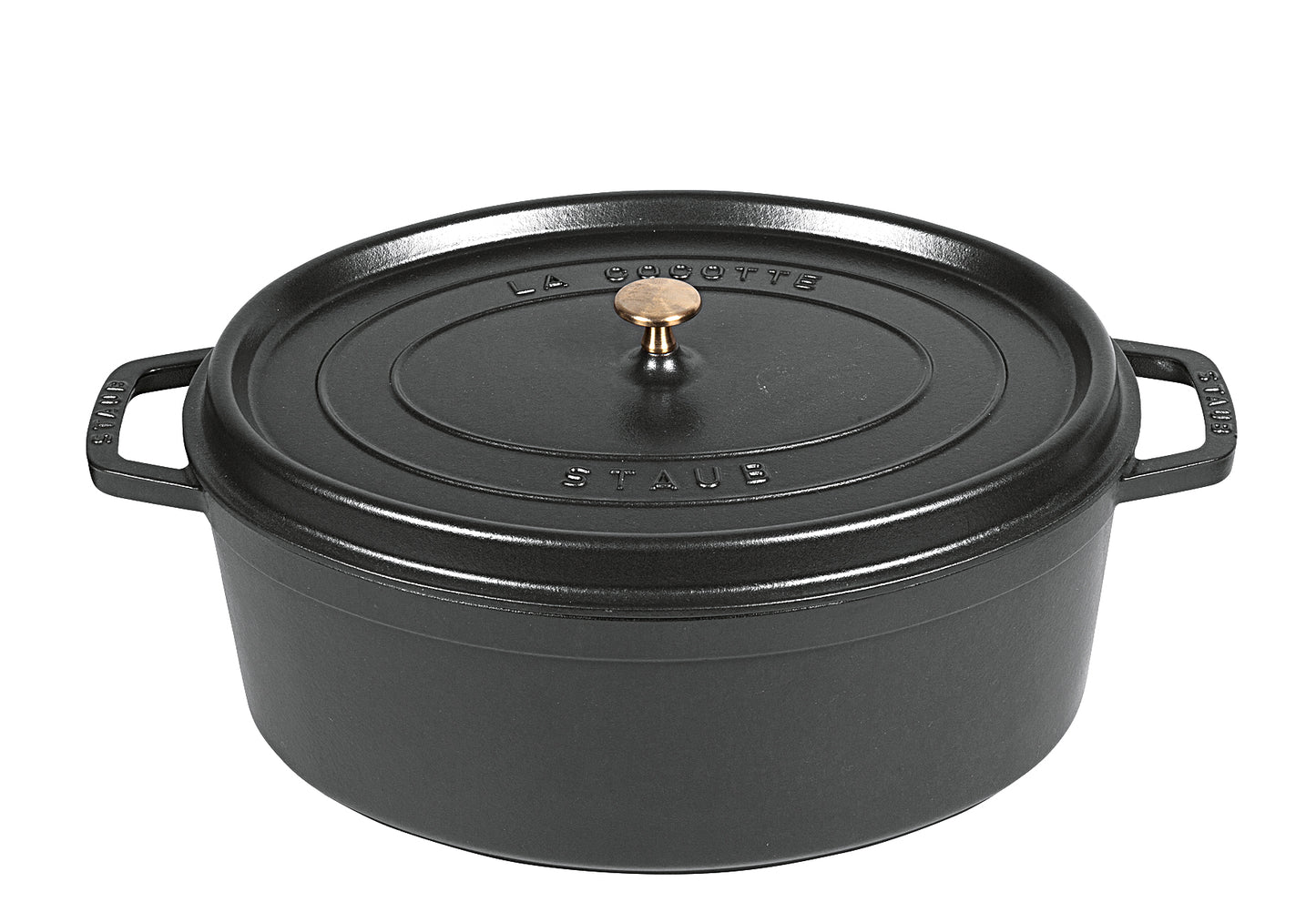 Cocotte Schmortopf oval new Classic Gusseisen 6,7 l 33cm schwarz