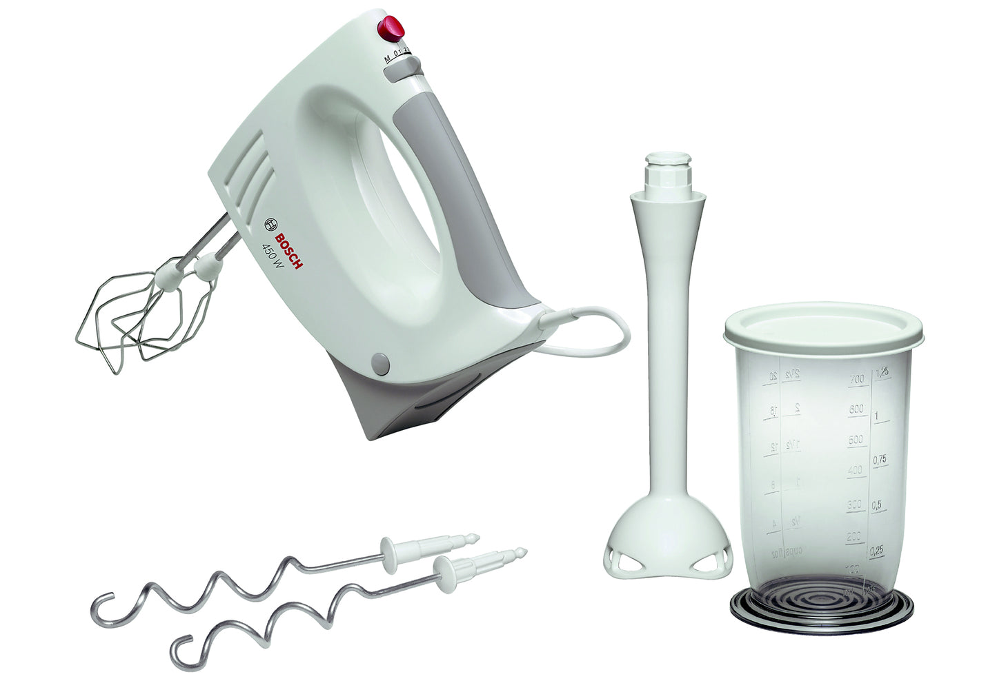 Handrührer MFQ 3540 450 Watt mit Mixbecher weiß